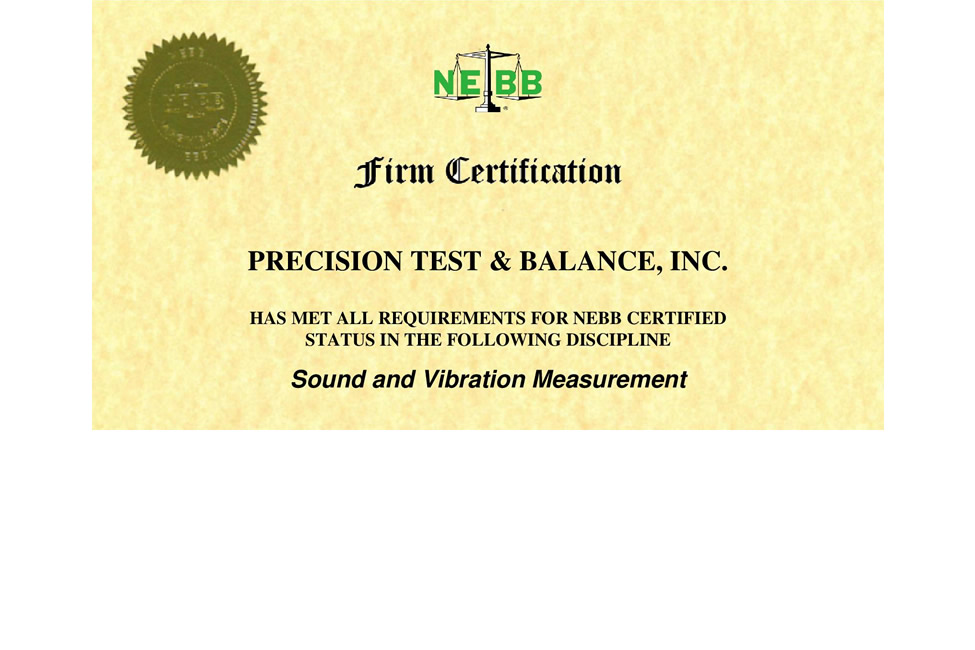 Precision TaB NEBB Sound Vibration