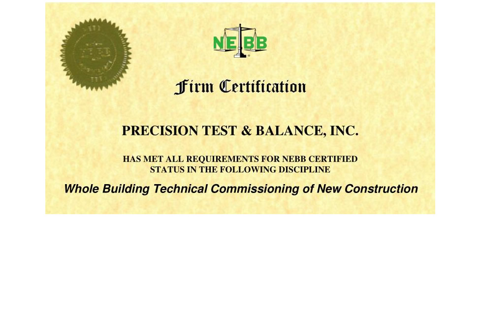 Precision TaB NEBB Whole Building